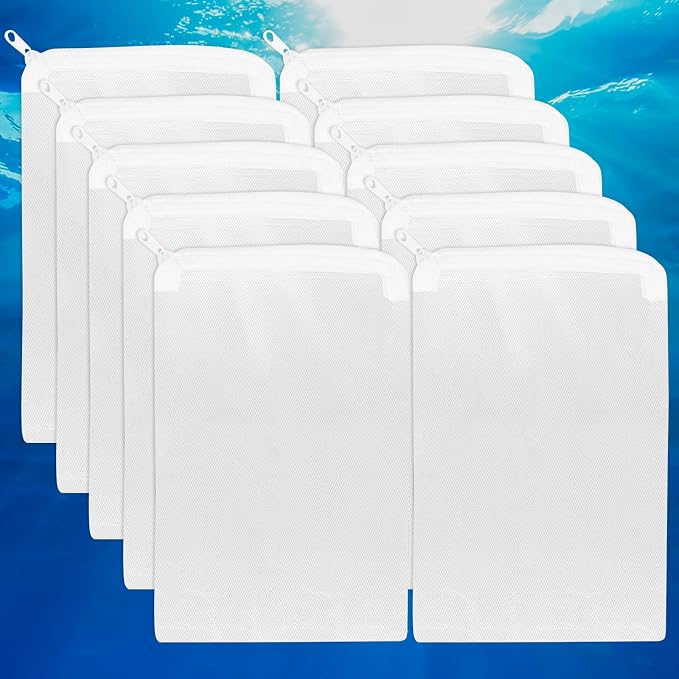 Segarty Filter Media Bags, Fish Tank White Net Bags