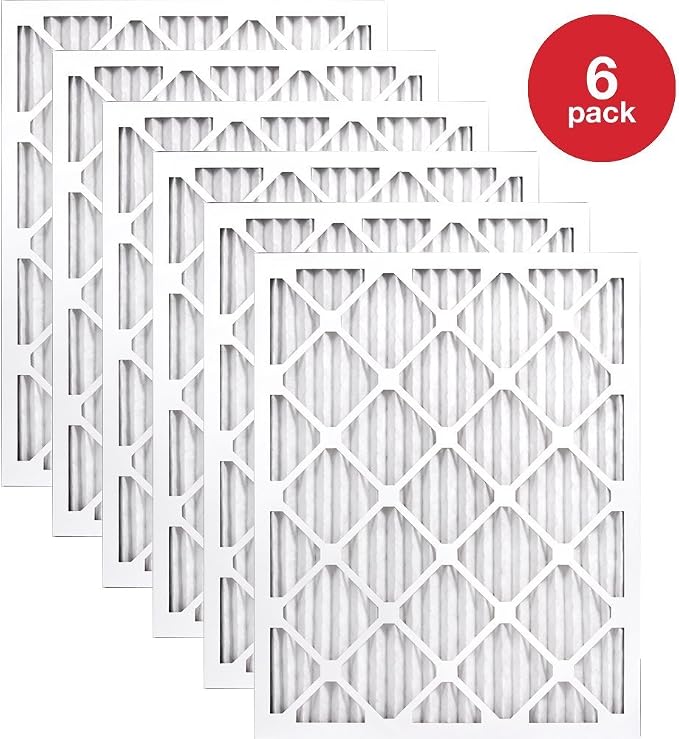 AIRx Filters Allergy MERV 11 AC Furnace Pleated Air Filter Replacement Box of 6