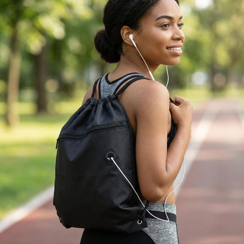 Drawstring Backpack, Waterproof Lightweight Foldable Gym Sack with Wide Shoulder Straps, Large Capacity Daypack for Work, School, Sports, Hiking, Travel, Durable Packable Bag