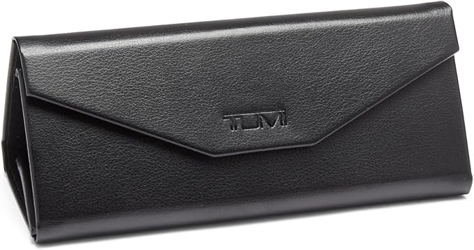 TUMI - VTU803 Unisex Reading Glasses - Blue Light Blocking Eyeglasses for Men & Women - Stylish Rectangle Shape Eyewear - +1.00-53mm - Crystal