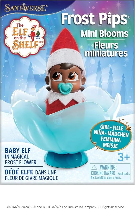 The Elf on The Shelf Frost Pips Dark Tone Duo: Boy and Girl Dark Tone Mini-Blooms