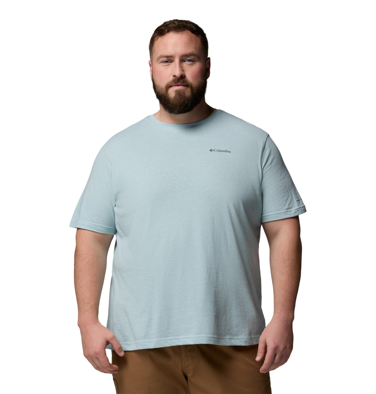 Columbia Men's Thistletown Hills Short Sleeve T-Shirt, Crushed Blue/Heather, XX-Large