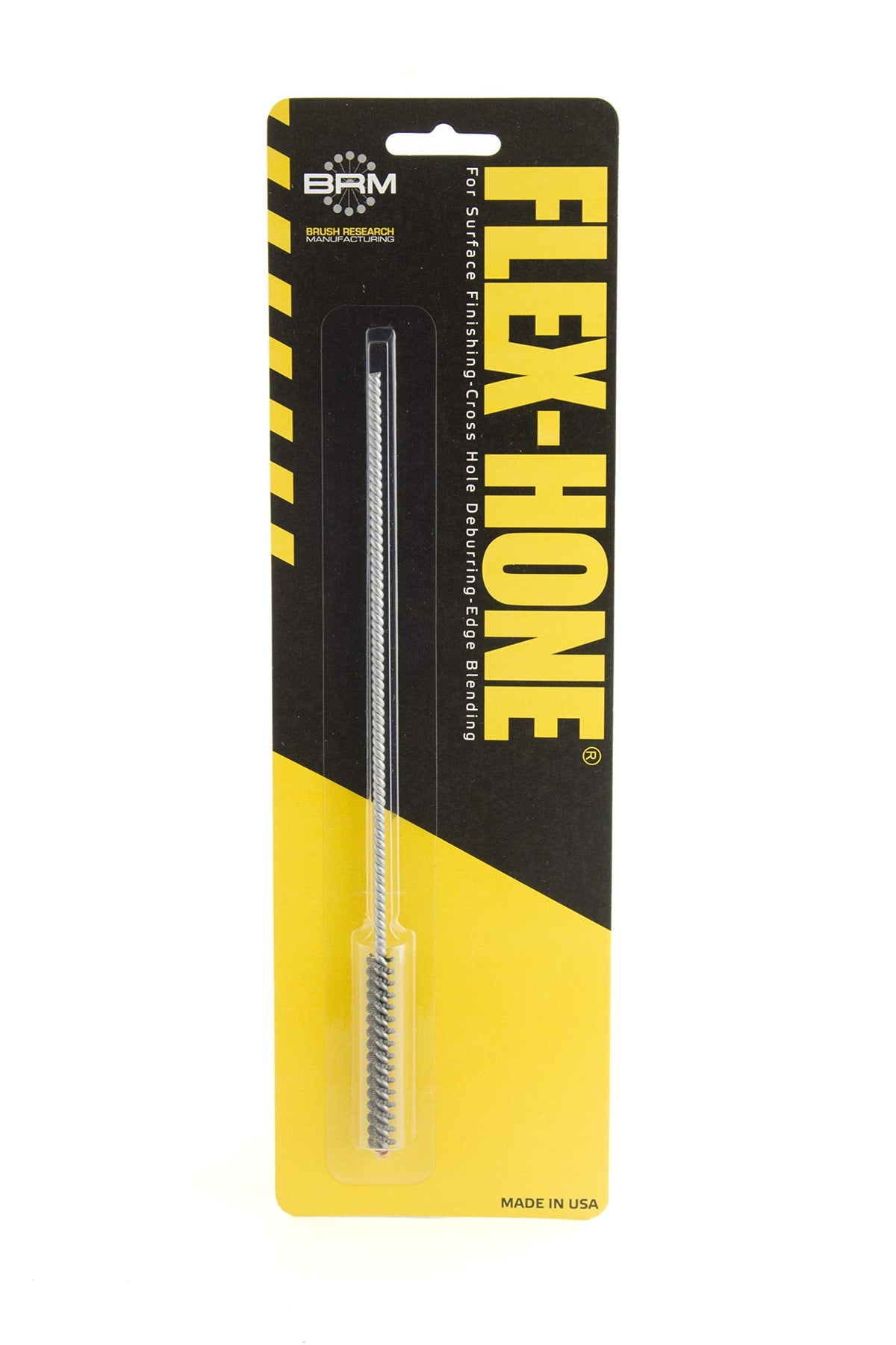Brush Research BC7M12 FLEX-HONE®, 0.276" (7mm) Diameter, 120 Grit, Silicon Carbide, for Mild Steel, Stainless Steel, Cast Iron and Softer Ferrous Materials