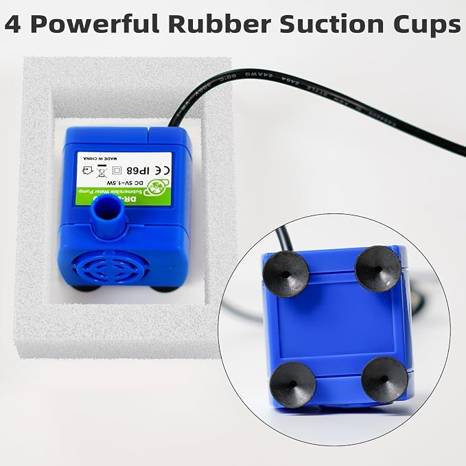 Cat Water Fountain Pump, IP68 DR-DC 160 Submersible Water Pump