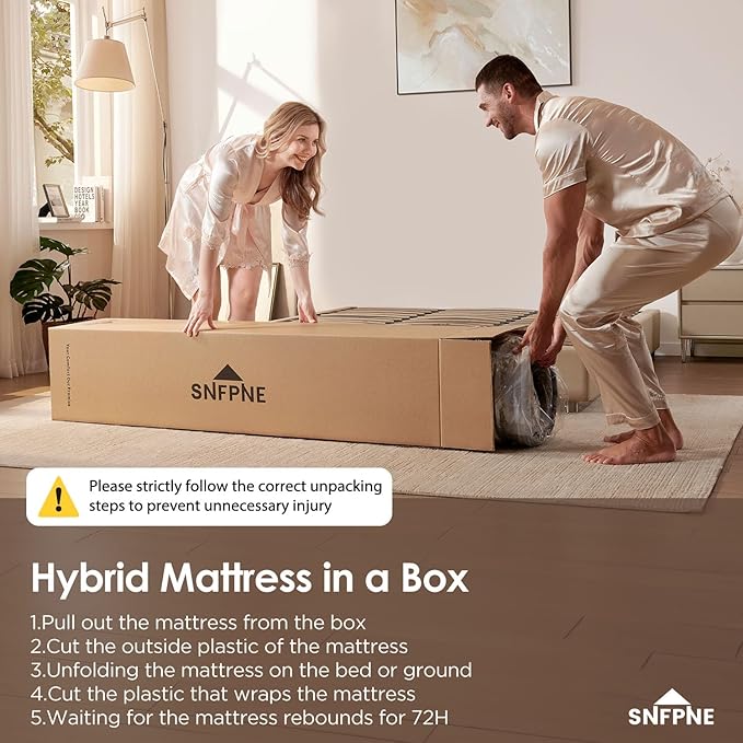 Queen Mattress 14 Inch - Hybrid Mattress Queen Size with Memory Foam and Individual Pocket Springs for Pressure Relief & Silent Sleep, Medium Firm Mattresses, Fiberglass-Free, 80" x 60"