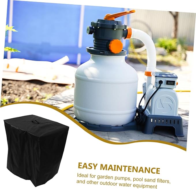 MERRYHAPY Pool Sand Pump Cover Easy Install Garden Filter Equipment Protection