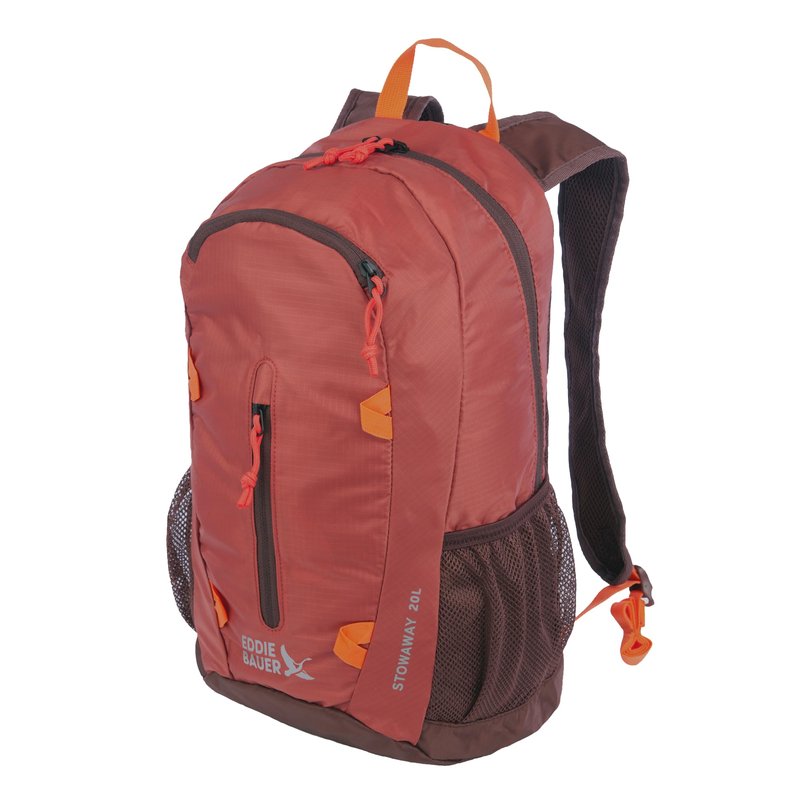 Eddie Bauer Stowaway Packable Backpack | Travel | Outdoor | Lightweight | Foldable | Durable | Ripstop Polyester | 20L - Maroon