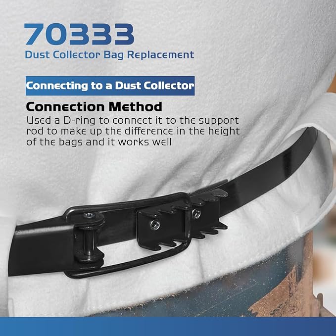70333 Dust Collector Bag, fit for POWERTEC DC-1512, Vacuum & Dust Collector Bags