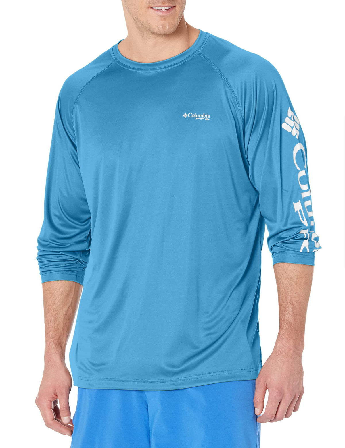 Columbia Men's Big Terminal Tackle Long Sleeve Shirt, Yacht White Logo, 3X/Tall