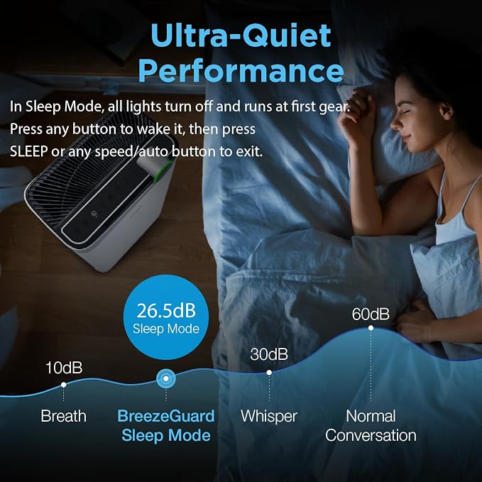 RIA BreezeGuard HEPA Air Purifier