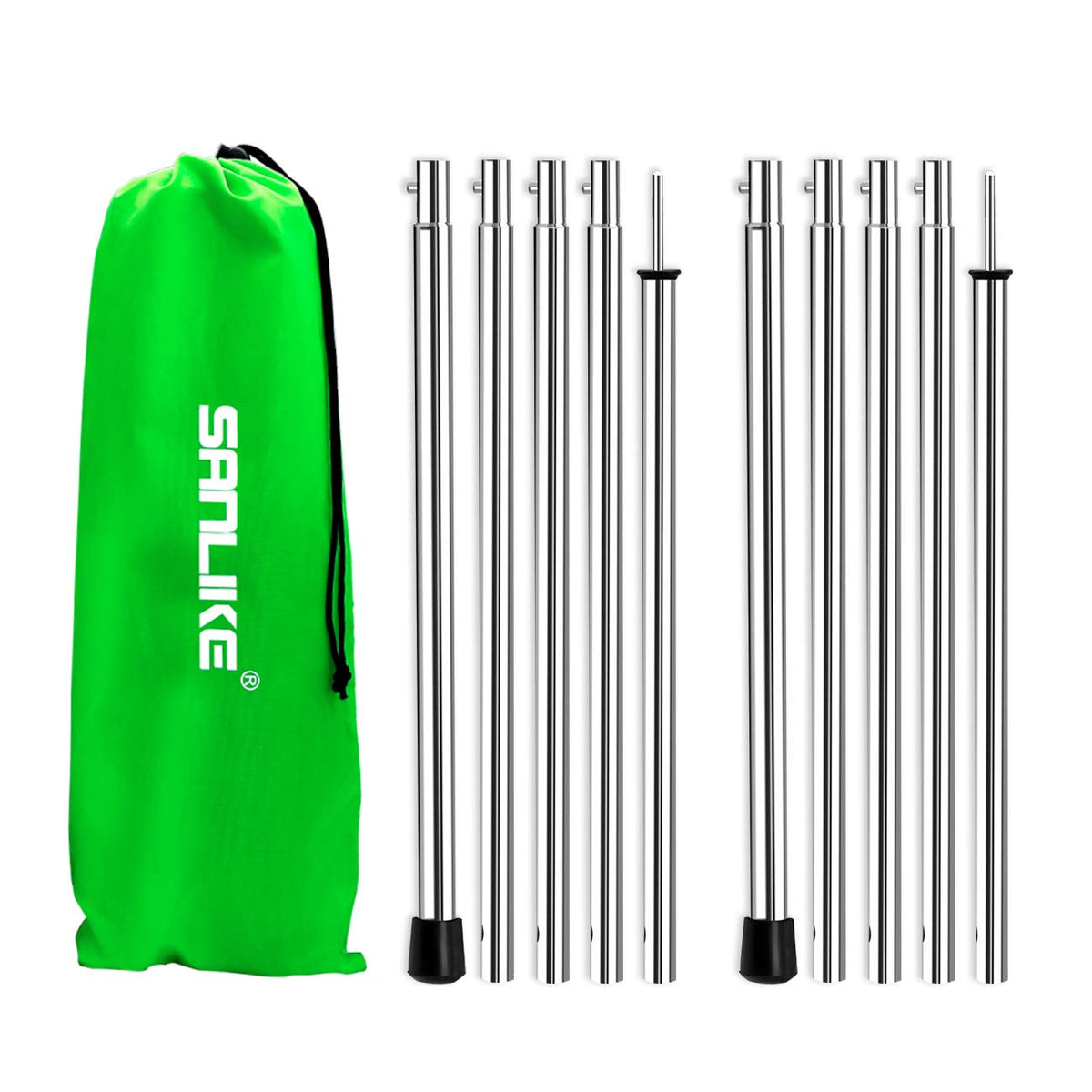 SANLIKE Telescopic Tarp Poles, Adjustable Tent Poles for Camping Hiking