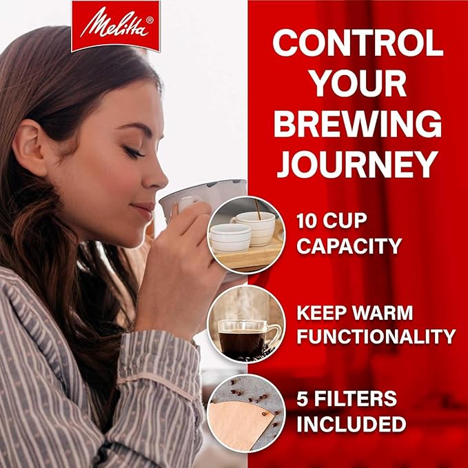 Melitta® Aroma Fresh™ Plus 10-Cup Coffee Maker with Built in Burr Grinder
