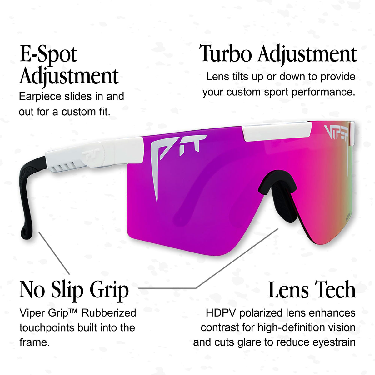 Pit Viper Sunglasses – Polarized, Non-Polarized & Z87 Options, Multiple Colors & Fits – Retro Styles