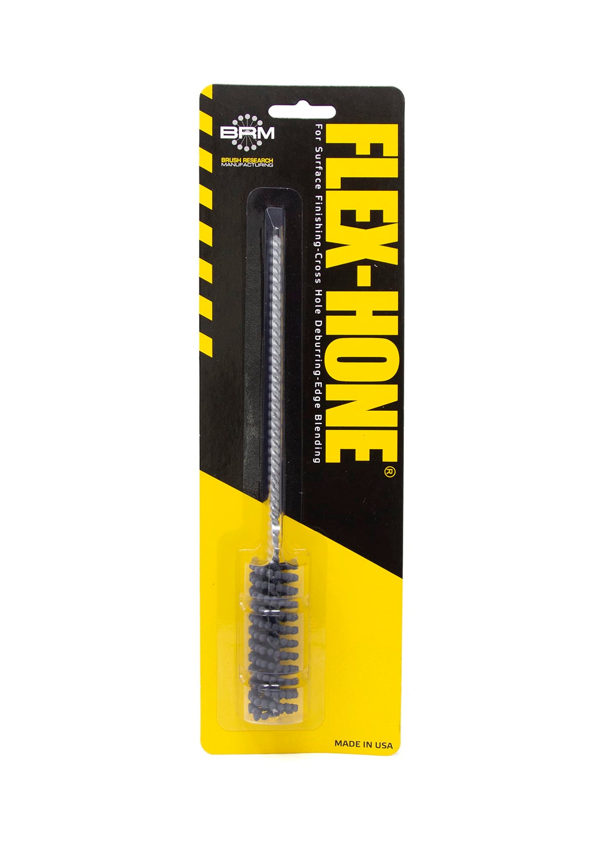 Brush Research BC14M12 FLEX-HONE®, 0.551" (14mm) Diameter, 120 Grit, Silicon Carbide, for Mild Steel, Stainless Steel, Cast Iron and Softer Ferrous Materials