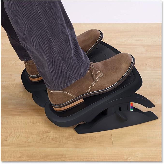 Kensington SoleMate Plus Adjustable Footrest with SmartFit System KMW52789 Each Black