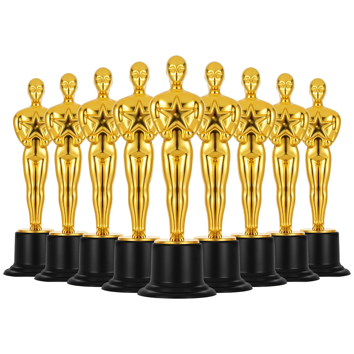 zisiueel 24 Pcs Gold Award Trophies,Mini Trophy Party Favors for Celebrations,Classroom prizes,Competitions and Party Decorations,Awards Trophy for Kids and Auldt