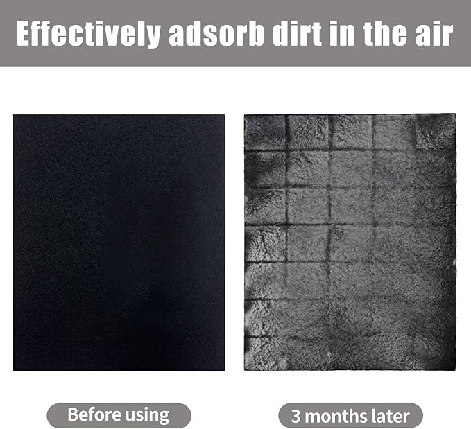Carbon Fabric Filter 16" x 48" x 0.12" Replacement Activated Charcoal Hepa AC