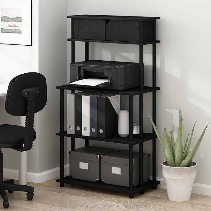 Furinno Turn-N-Tube 3-Tier Toolless Multipurpose Printer Stand Display Storage Shelf