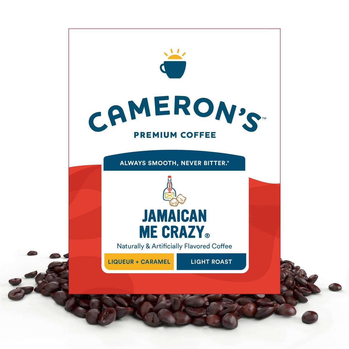 Cameron's Coffee Roasted Whole Bean Coffee, Organic Mountain Gold, 28 Ounce