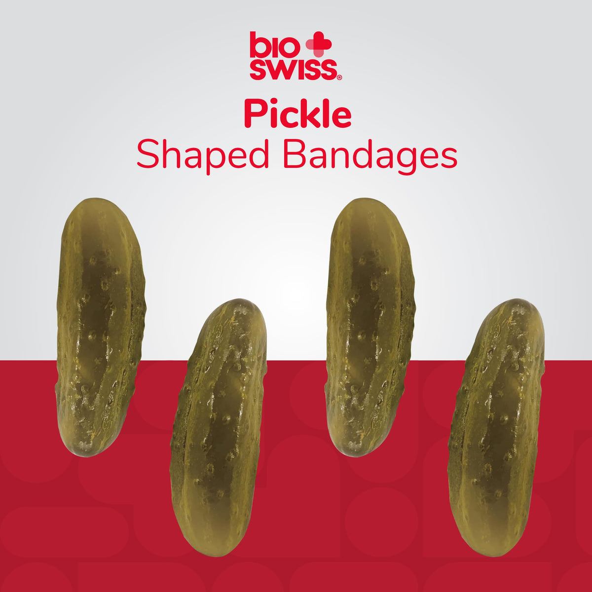 BioSwiss Bandages, Pickle Shaped Self Adhesive Bandage Set, Latex Free, Sterile Wound Care, 24 Count