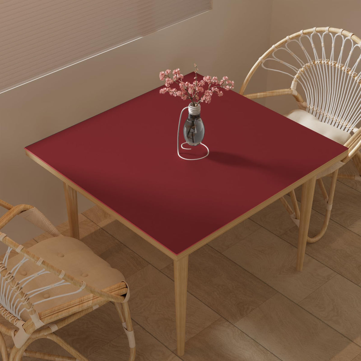 Zinkooat Faux Leather Table Cover,1.8mm Thick,54x54 Inch Table Protector,Table Protector For Dining Room Table,Dining Table Cover,Table Cover Protector,Protector Para Mesa De Comedor(Brown+Gray,54x54)