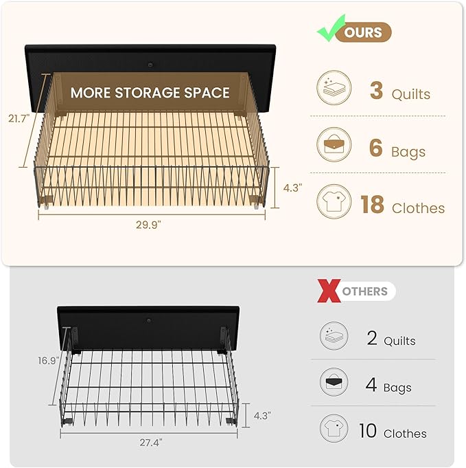 SHA CERLIN Full Size Platform Bed Frame with 4 Storage Drawers, Velvet Upholstered Headboard, Mattress Foundation with Wooden Slats Support, No Box Spring Needed, Easy Assembly, Black
