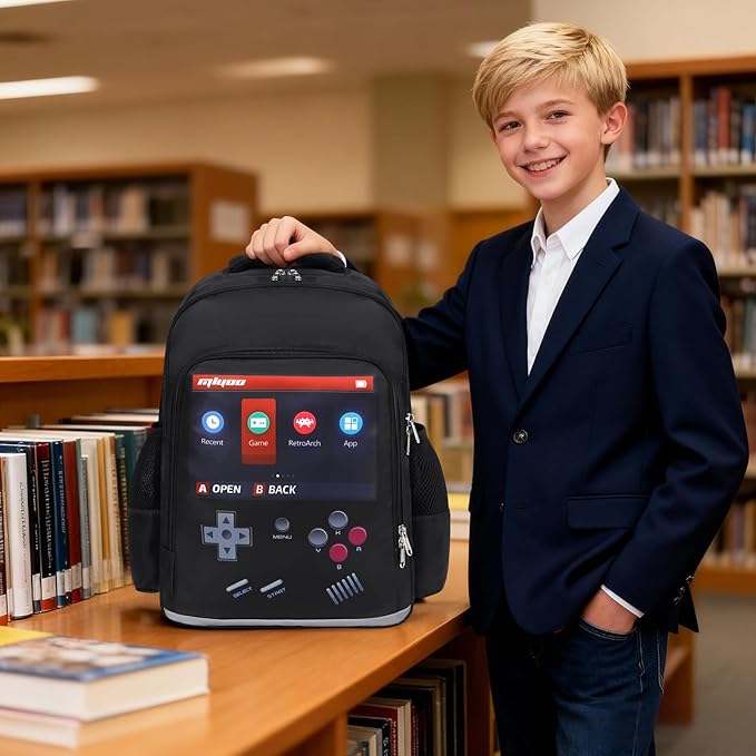 DSIUE School Backpack for Boys, Gamer backpack with Lunch Bag Pencil Case, Bookbag for Boys Kids Backpacks for Elementary School Student