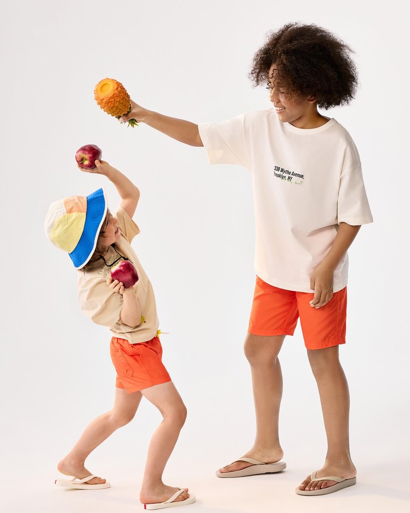 maamgic Boys Swim Trunks Toddler Swim Shorts Little Boys Bathing Suit Swimsuit Toddler Boy Swimwear Orange Yellow 5-6 Years