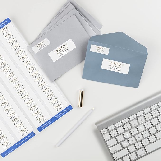 Avery Printable Return Address Labels with Sure Feed Technology, 2/3" x 1-3/4", White, Laser & Inkjet Compatible, 600 Blank Labels Total, Great for Mailing, Branding, and More (18294)