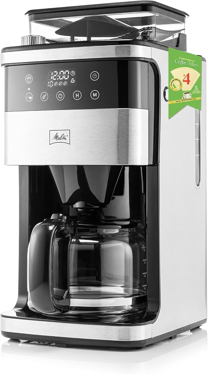Melitta® Aroma Fresh™ Plus 10-Cup Coffee Maker with Built in Burr Grinder