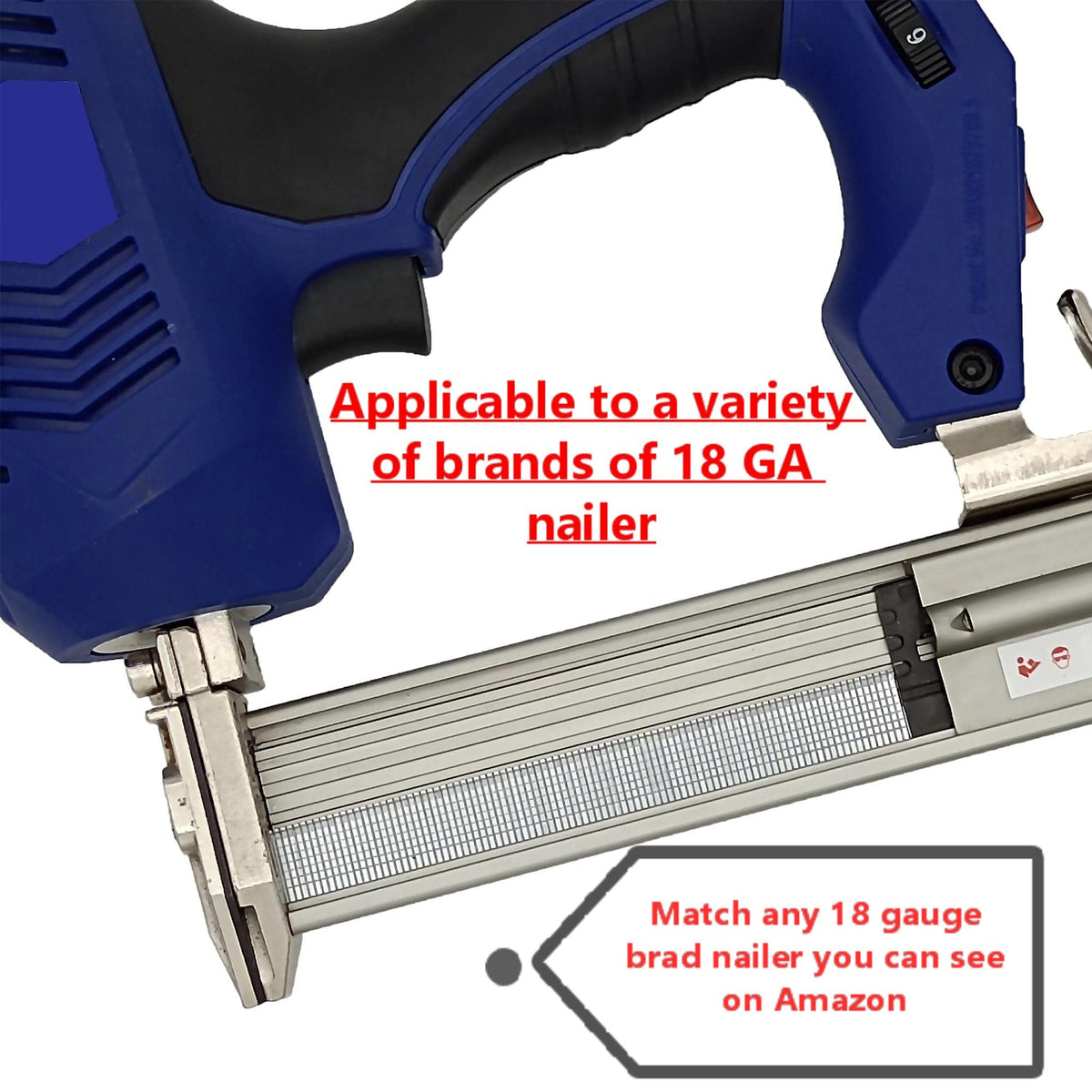 SimCos 18 Gauge Brad Nails 4 Sizes (2",1-1/2",1-1/4",3/4"),1000-Pack