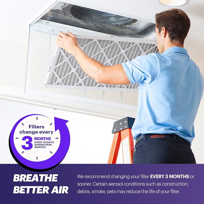BNX TruFilter 16x20x1 Air Filter MERV 8