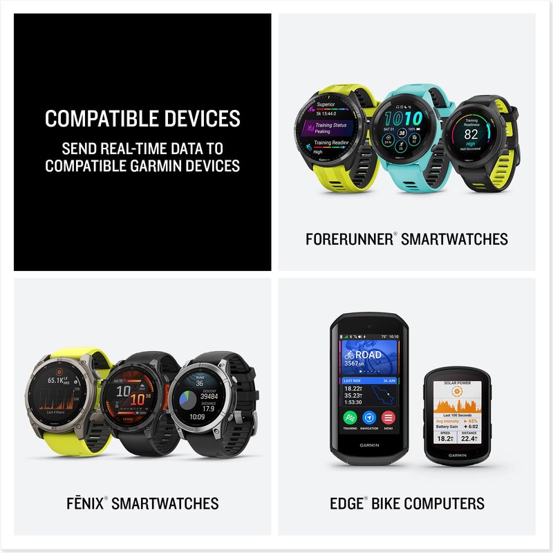 Garmin HRM 600 Chest Strap Heart Rate Monitor, M-XL Bundle with USB3.0 to Type-c Female Adapter Space Gray + More