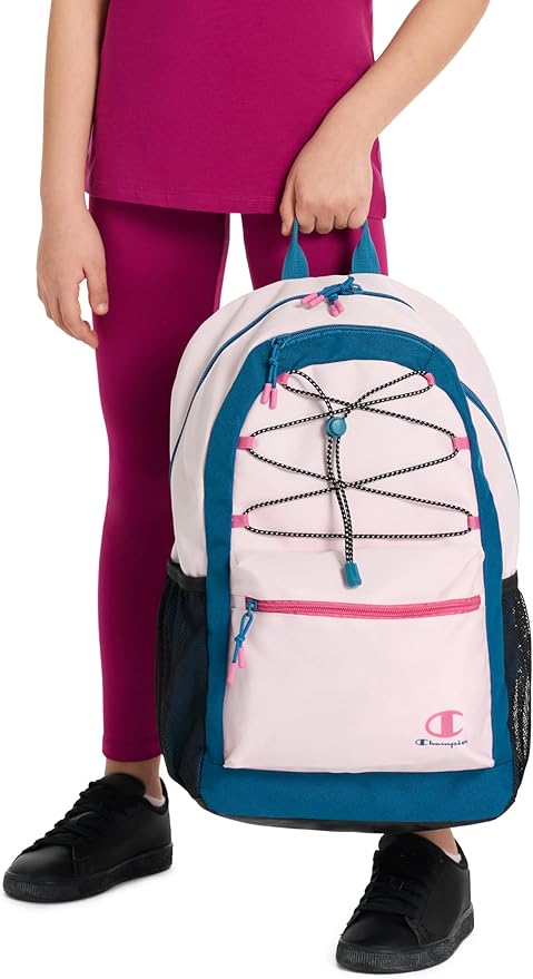 Champion Bungee Backpack, Pink/Blue, OS