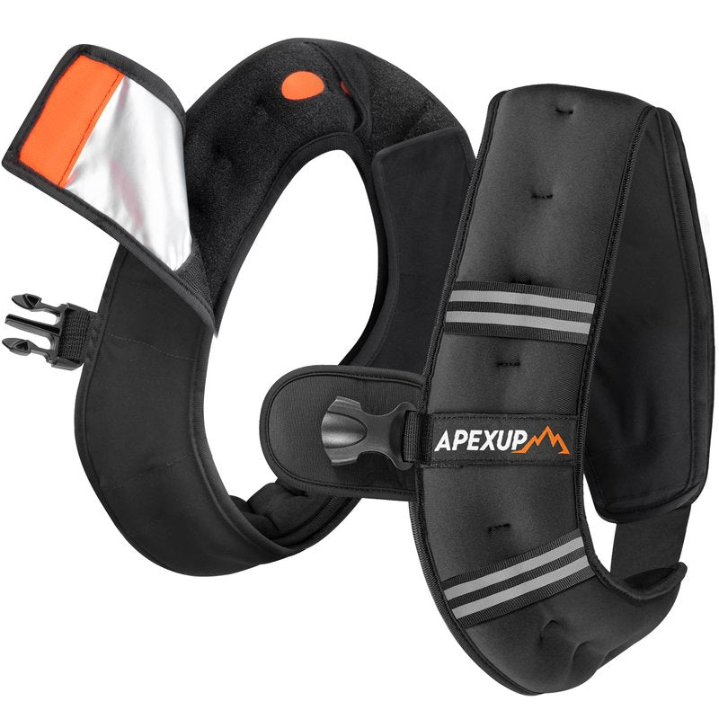 APEXUP 5lbs Weighted Vest with Washable Layer, Weight Vest for Women Men, Workout Equipment for Strength Training Running (Black/Two Layer)