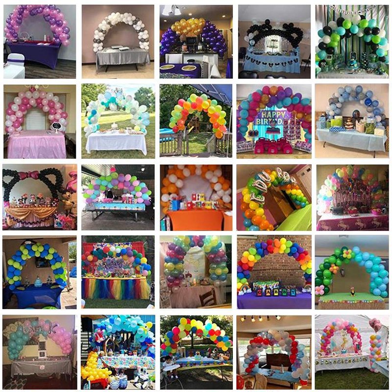 LANGXUN 12ft Table Balloon Arch Stand Kit for Party Decorations, Arco de Globos Para Mesa for Birthday Wedding Graduation Easter Engagement Decor Baby Shower Party Supplies