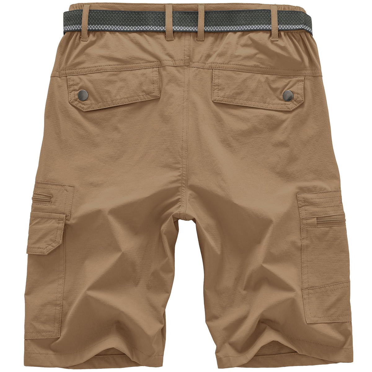 Jessie Kidden Mens Outdoor Casual Expandable Waist Lightweight Water Resistant Quick Dry Fishing Hiking Shorts (6222 Dusty Brown 42)