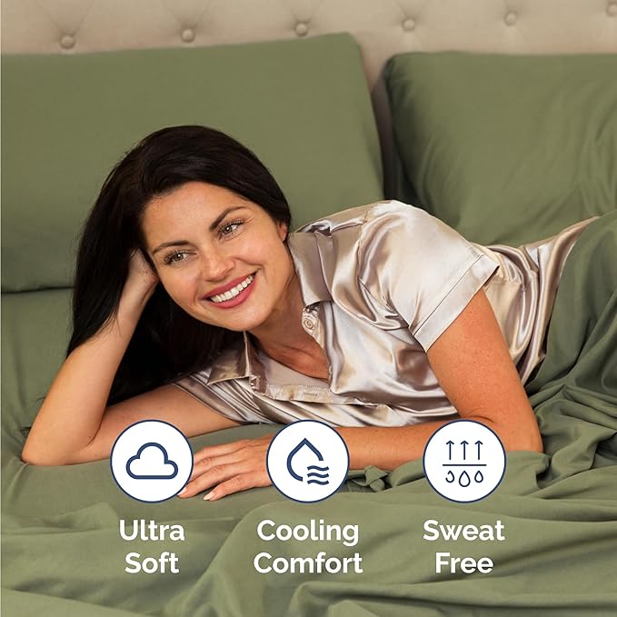 Twin Size 3 Piece Sheet Set - Comfy Breathable & Cooling Bed Sheets Set - Hotel Luxury Bedding for Women, Men, Kids, Teens, Boys & Girls - Deep Pockets, Soft and Wrinkle Free - Oeko-Tex - Sage Green