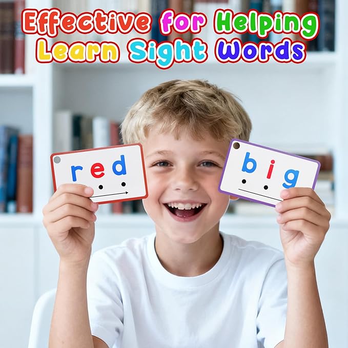 CVC Words Writing & Spelling Cards, Phonics Flash Card, Beginning Phonics Word Builders, Sorting Spelling Word Learning Aids, Speech Therapy, 60 Learning Educaitonal Cards, for Preschool Kindergarten