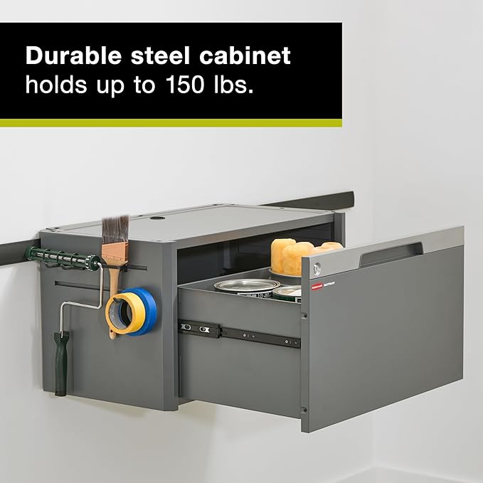 Rubbermaid FastTrack Single Drawer Cabinet, Garage Storage Systems, Garage Organization