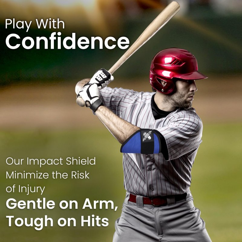 Exxact Sports Baseball Elbow Guard Youth & Adult, Flexible Batters Softball Elbow Guard Baseball with Adjustable Strap