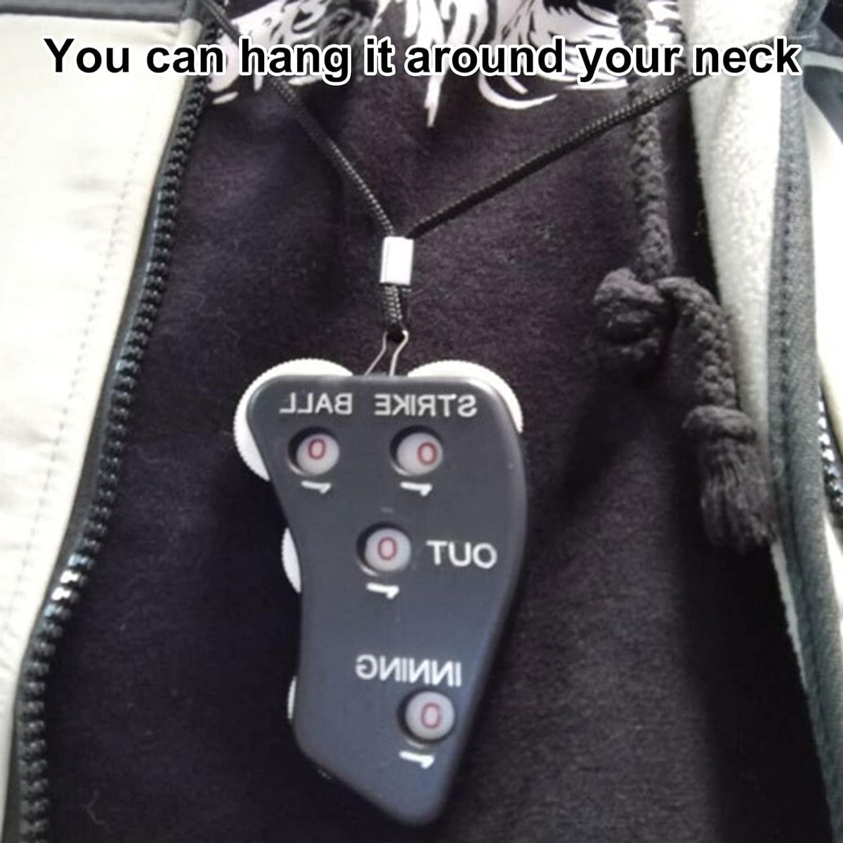 PurYupearl Black 4 Wheel Umpire Indicator, Umpire Counter Clicker, Umpire Clicker Umpire Gear, Baseball Clicker Outs Innings Balls and Strike Clicker for Softball, Referee Uniforms and Apparel