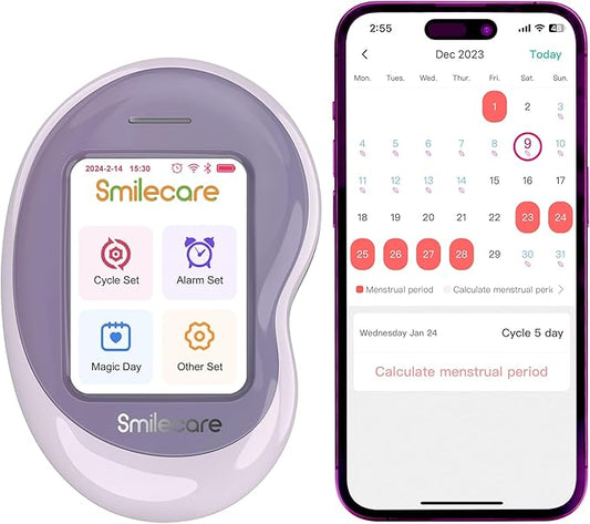 Fertility Monitor Kit 2-in-1 with 20 Ovulation Test Strips & 5 Pregnancy Test Strips + App Included for TTC Women