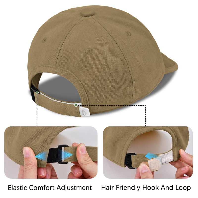 ZOORON Baseball Cap Golf Dad Hat Soft Brim Original Classic Low Profile Cotton Hat Plain Cap Men Women