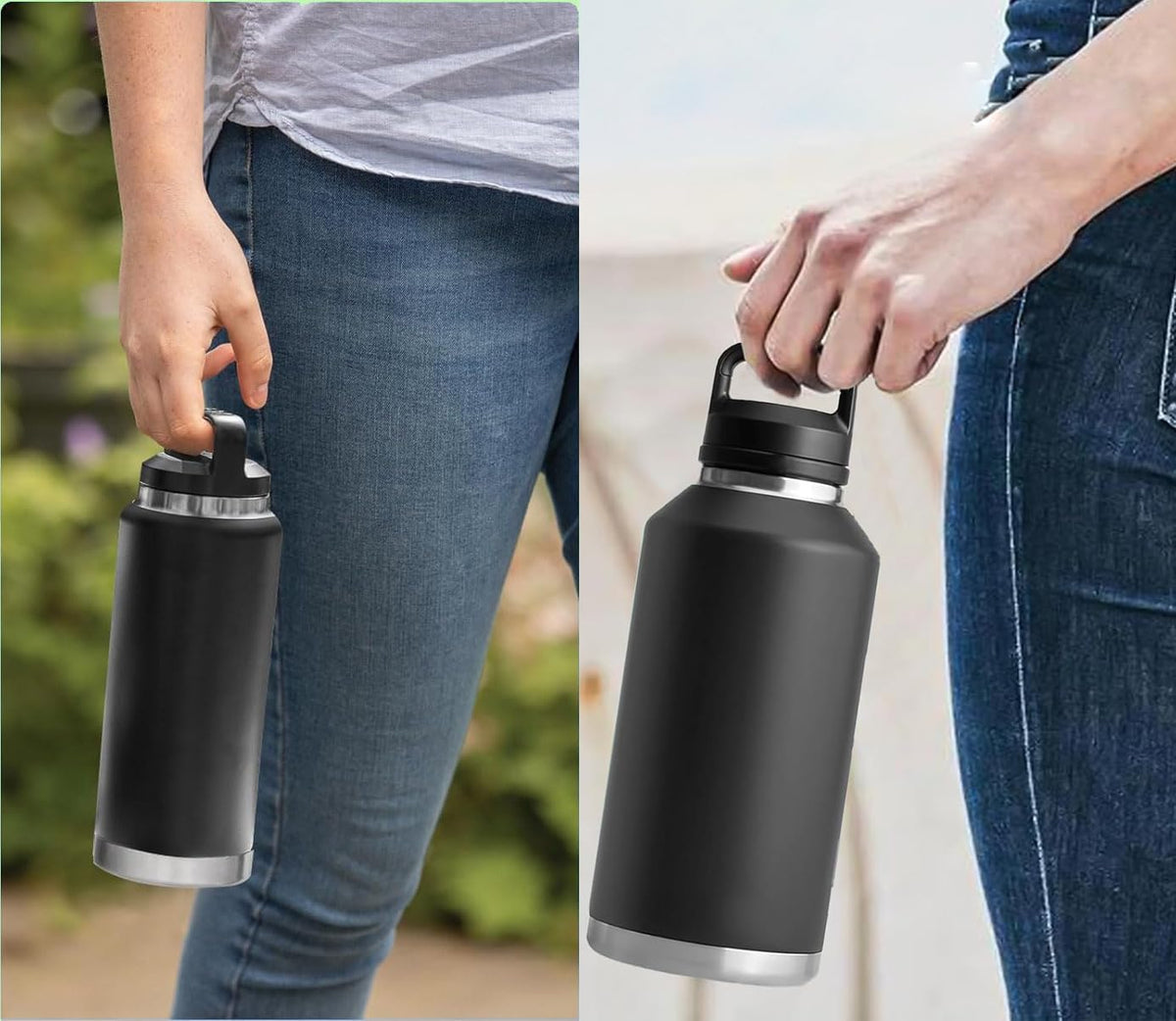 Replacement for YETI Lid Chug Cap Rambler Bottle, Screw Top Lid Replacement Fits for 18oz/ 26oz/ 36oz/ 64oz Cap Cover Water Bottle Parts Accessorie