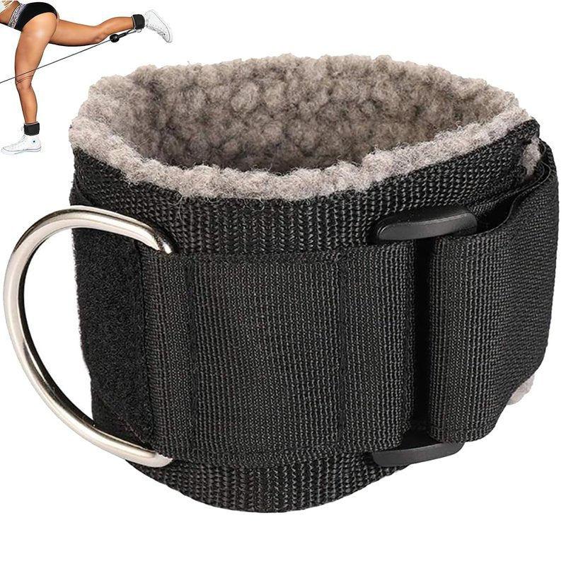 MOOCY Ankle Straps For Cable Machine Kickbacks, Glute Workouts, Lower Body Exercises,Leg Extensions, Hip Abductors,Adjustable Leg Straps with Fleece Lined Padding