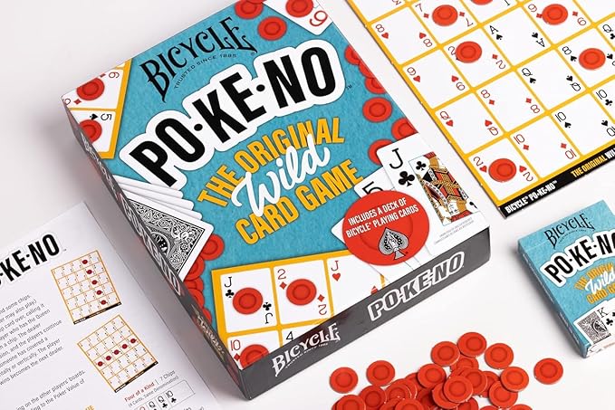 Bicycle Games Bundle - Nertz, Pokeno, Color Addict - 3 Fast-Paced Family Game Night Playing Card Games for Kids and Adults