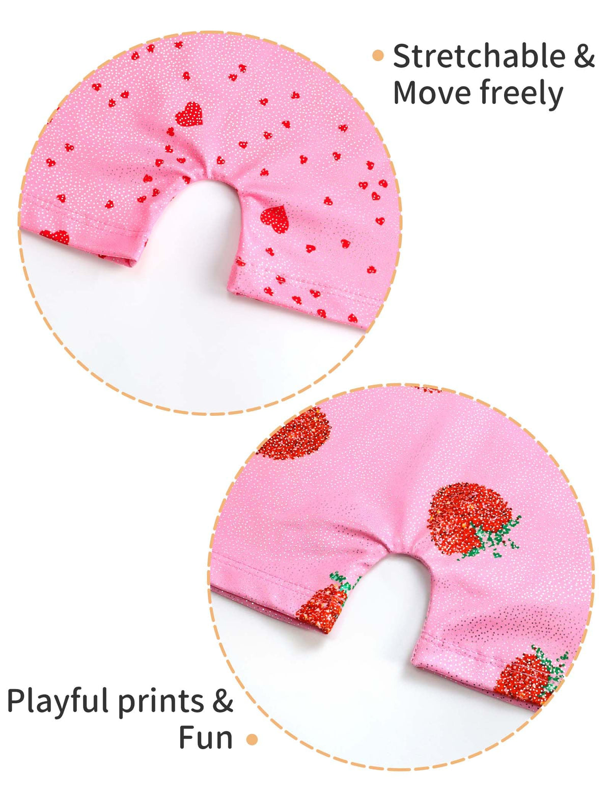 Nokecina Leotard for Girls Gymnastics Size 6-7 Years Old 2 Pack Pink One Piece Tumbling Tank