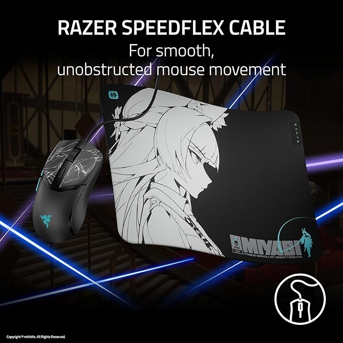 Razer Cobra Wired Gaming Mouse: 58g Lightweight - Gen-3 Switches - Chroma RGB Lighting Underglow - 8500 DPI Optical Sensor - 100% PTFE Mouse Feet - Speedflex Cable - Zenless Zone Zero Edition