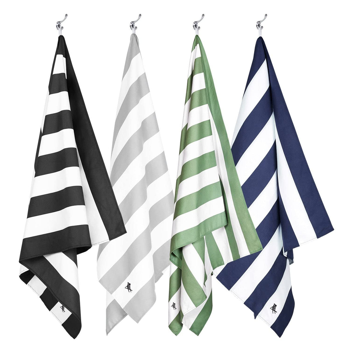 Dock & Bay Beach Towel - Quick Dry, Sand Free - Compact, Lightweight - 100% Recycled - Includes Bag - Cabana - Cayman Khaki - Large (160x90cm, 63x35)